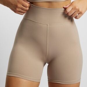 EUC Meshki Size XS Beige Nude Ribbed Biker Bike Shorts!